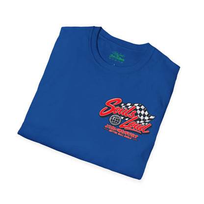 Souls Loud Racing  Retro Checkered Flag T-Shirt