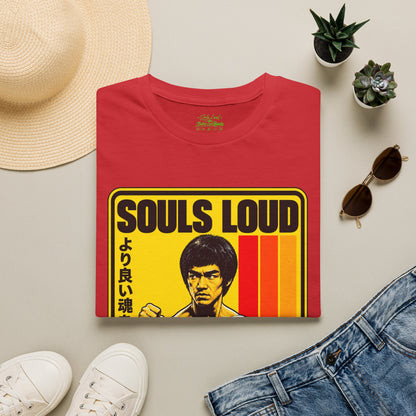Souls Loud Martial Arts Retro Bruce Lee T-Shirt