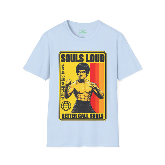 Souls Loud Martial Arts Retro Bruce Lee T-Shirt