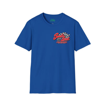 Souls Loud Racing  Retro Checkered Flag T-Shirt