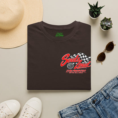 Souls Loud Racing  Retro Checkered Flag T-Shirt
