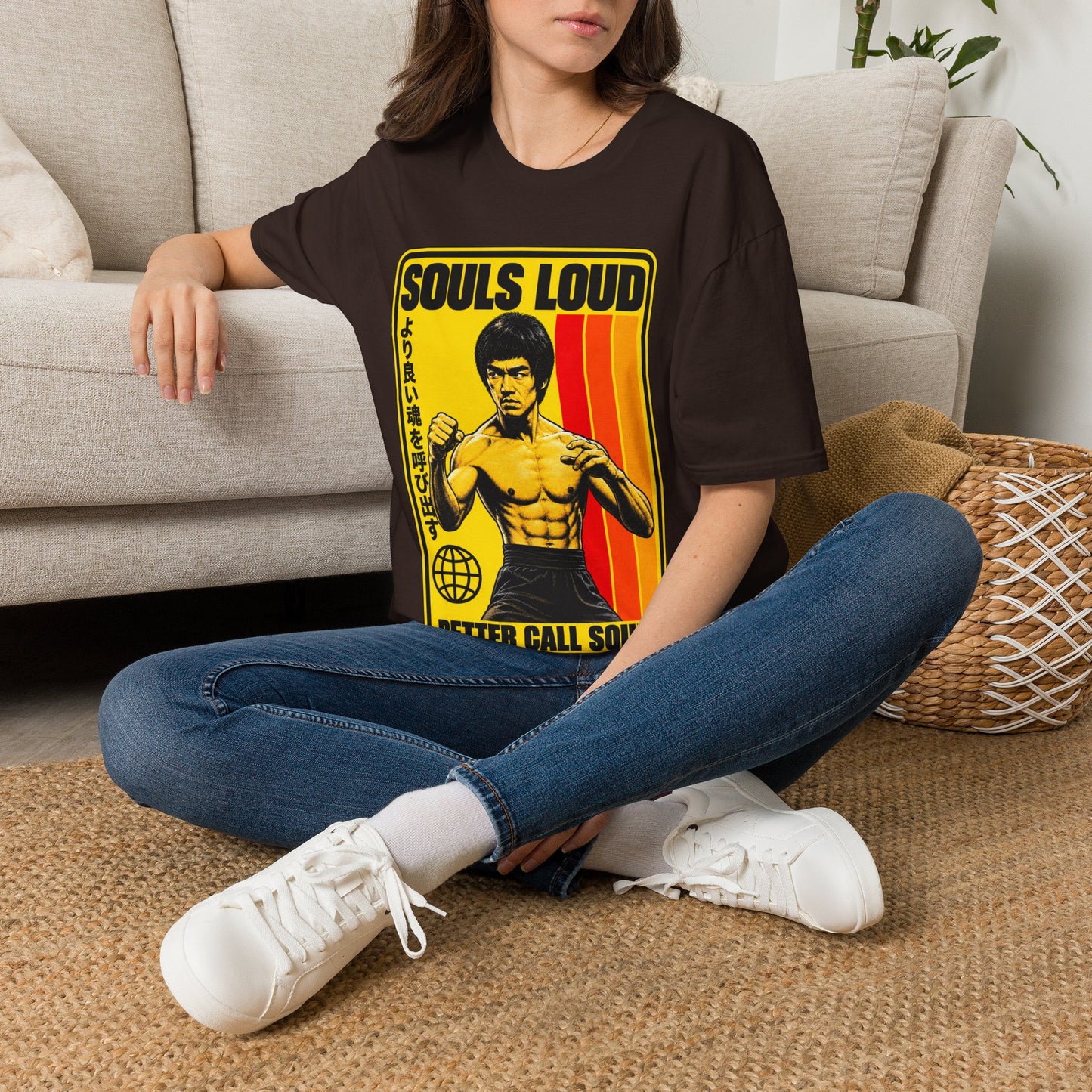 Souls Loud Martial Arts Retro Bruce Lee T-Shirt