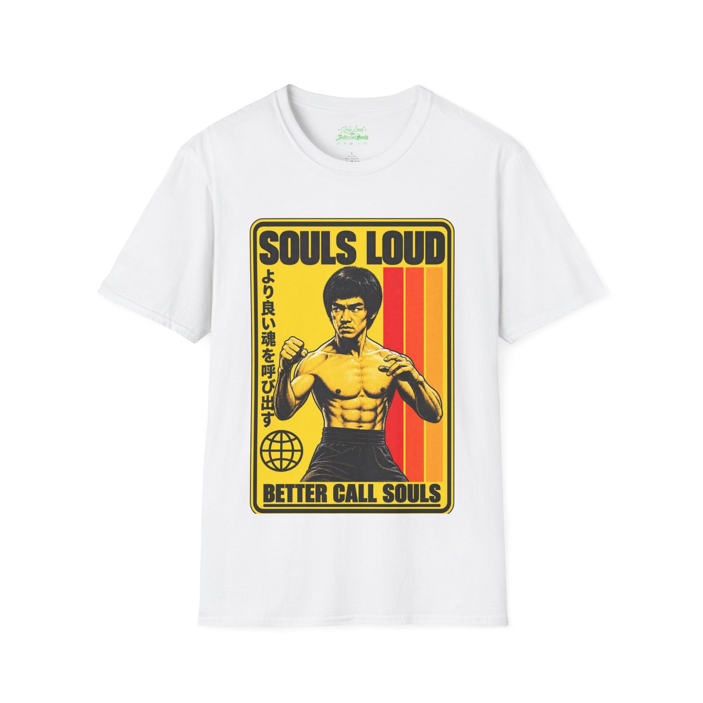 Souls Loud Martial Arts Retro Bruce Lee T-Shirt