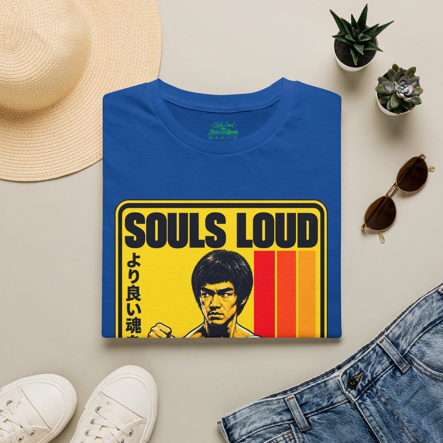 Souls Loud Martial Arts Retro Bruce Lee T-Shirt