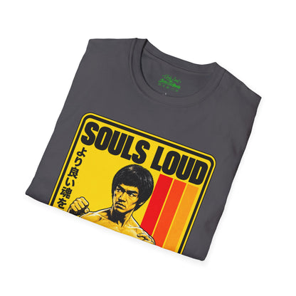 Souls Loud Martial Arts Retro Bruce Lee T-Shirt