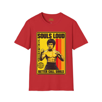 Souls Loud Martial Arts Retro Bruce Lee T-Shirt