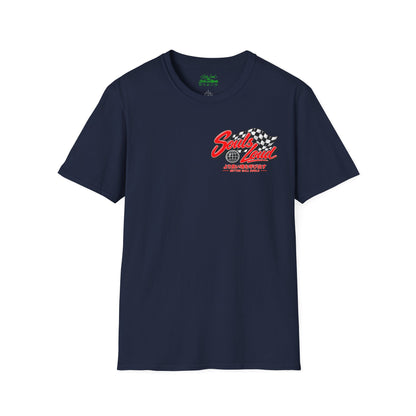 Souls Loud Racing  Retro Checkered Flag T-Shirt