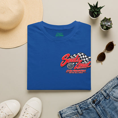 Souls Loud Racing  Retro Checkered Flag T-Shirt
