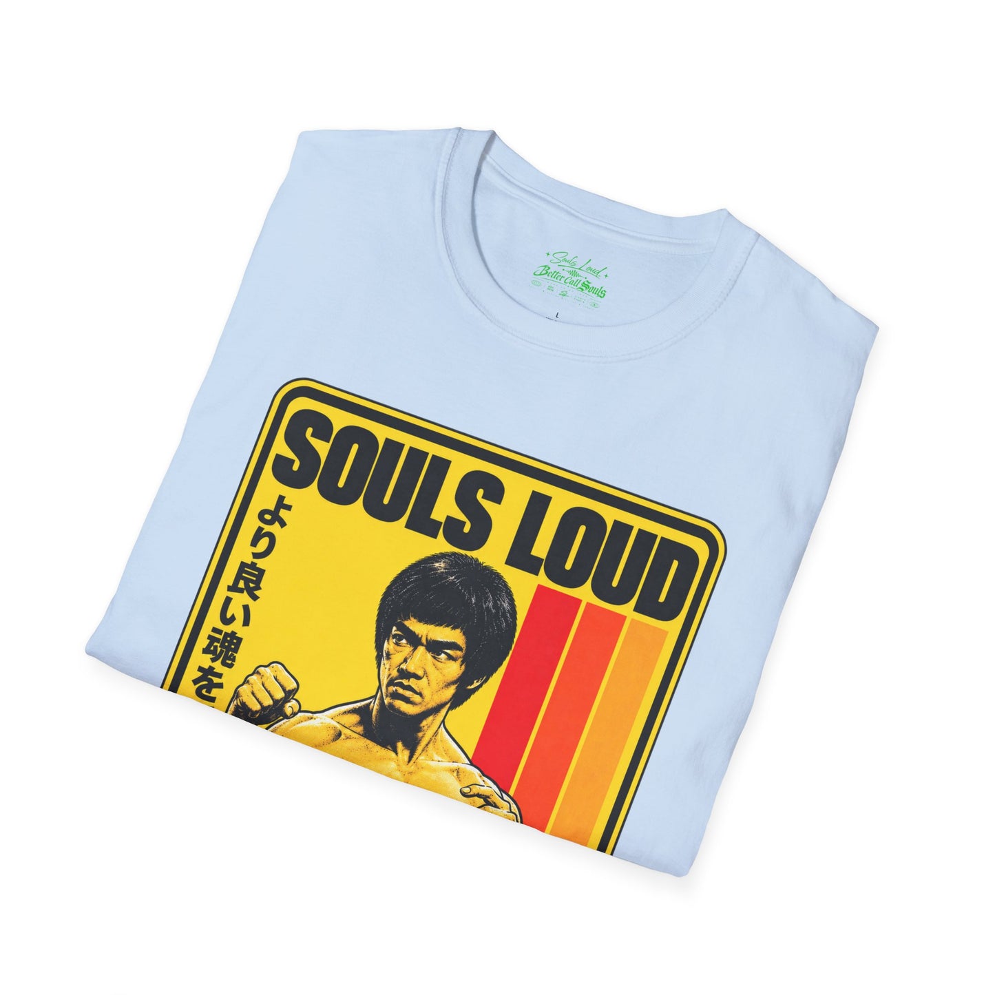 Souls Loud Martial Arts Retro Bruce Lee T-Shirt