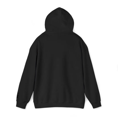 Minimalist 'Love & Light' Hoodie — Small Chest Logo, Sleeve Accent