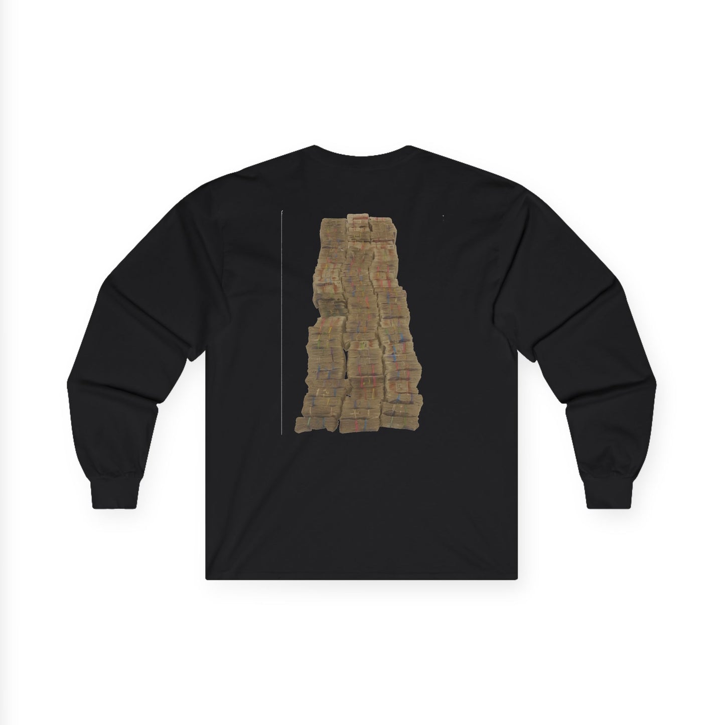 Long Sleeve Tee — 'No Risk No Reward' Stacked Money Back Print