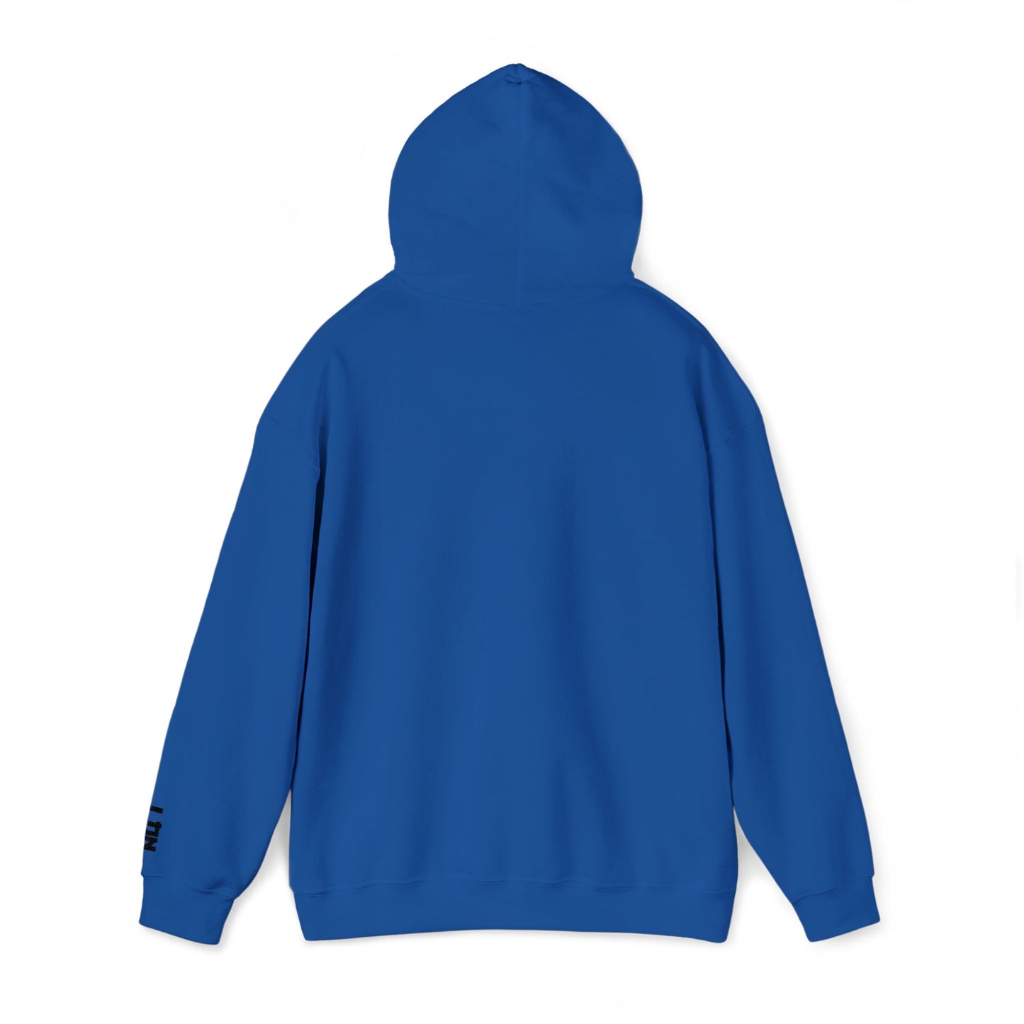 Minimalist 'Love & Light' Hoodie — Small Chest Logo, Sleeve Accent