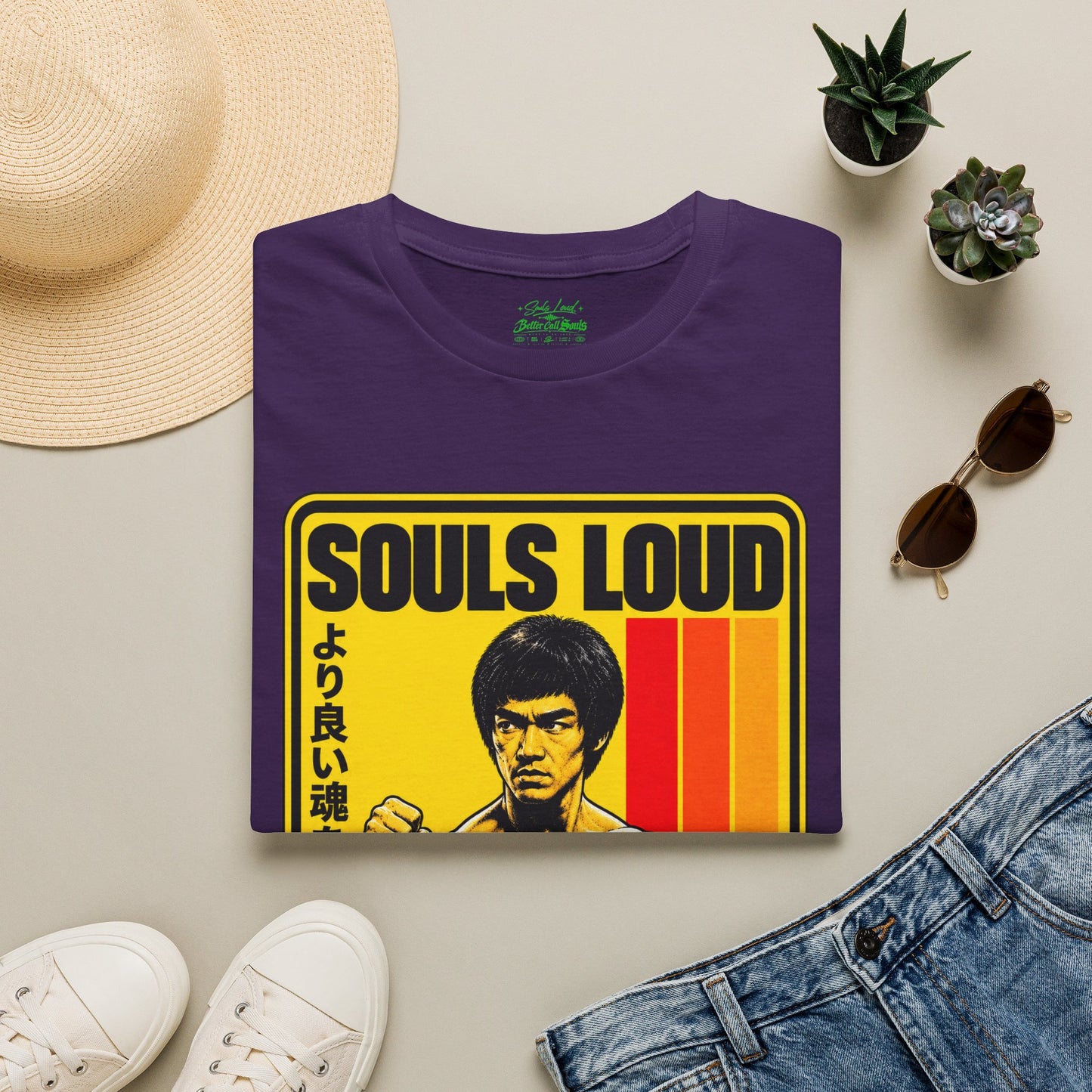 Souls Loud Martial Arts Retro Bruce Lee T-Shirt
