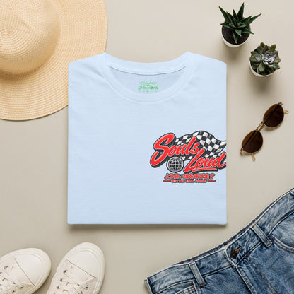Souls Loud Racing  Retro Checkered Flag T-Shirt