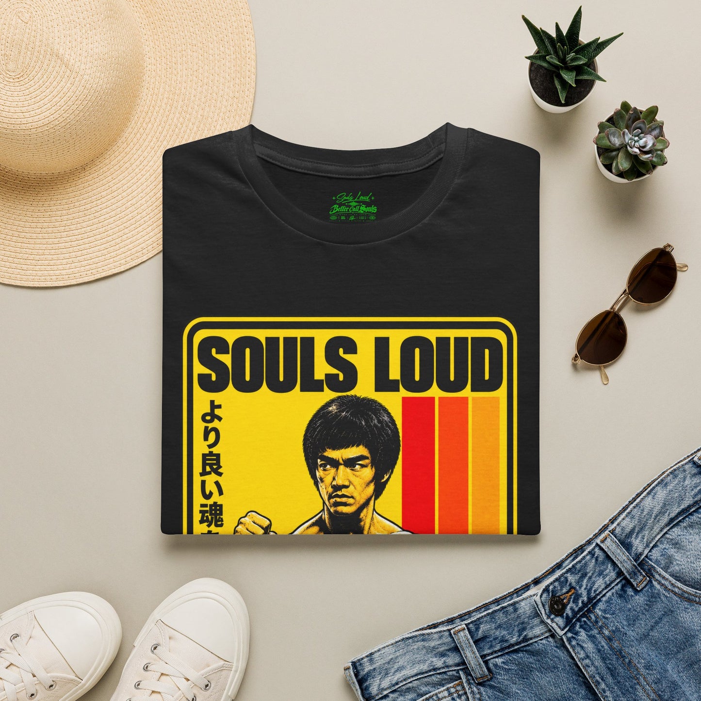 Souls Loud Martial Arts Retro Bruce Lee T-Shirt