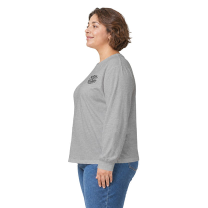 Long Sleeve Tee — 'No Risk No Reward' Stacked Money Back Print
