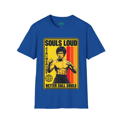 Souls Loud Martial Arts Retro Bruce Lee T-Shirt