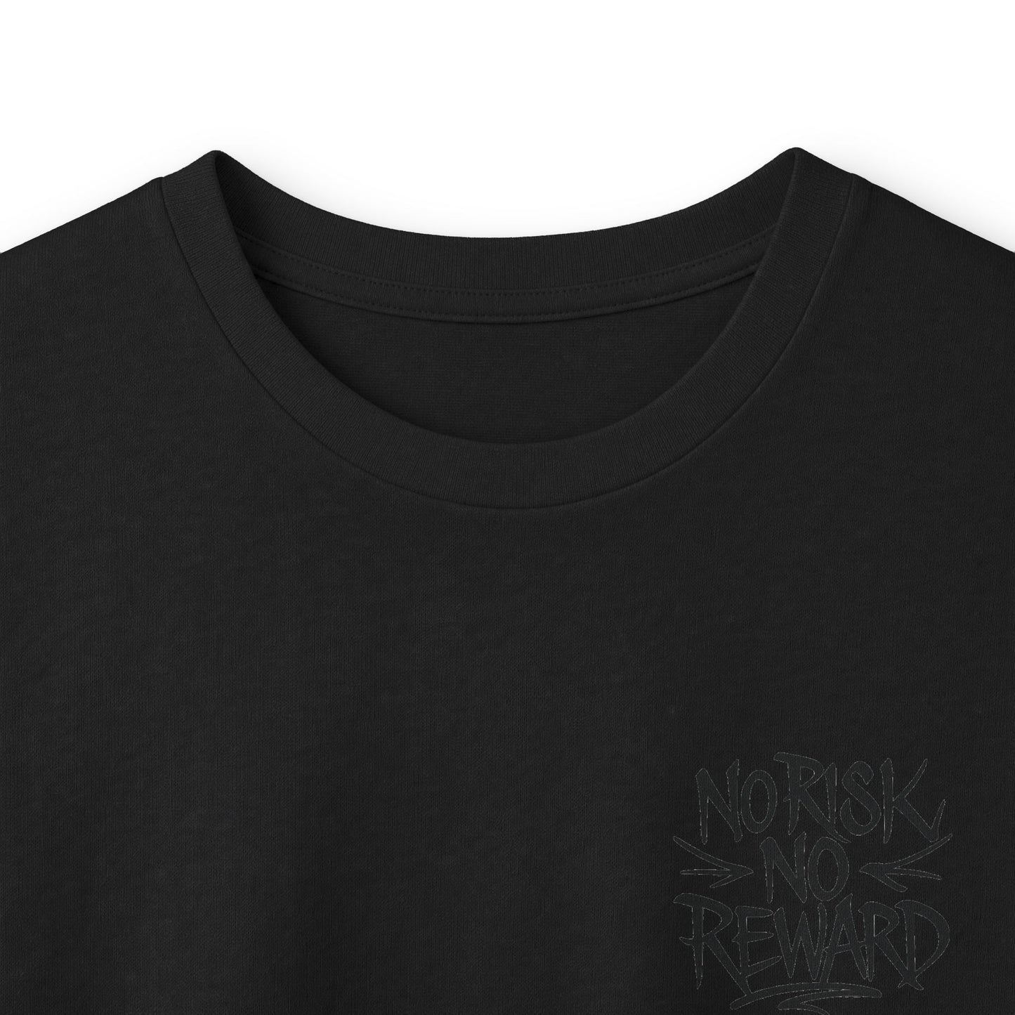 Long Sleeve Tee — 'No Risk No Reward' Stacked Money Back Print