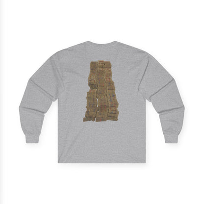 Long Sleeve Tee — 'No Risk No Reward' Stacked Money Back Print