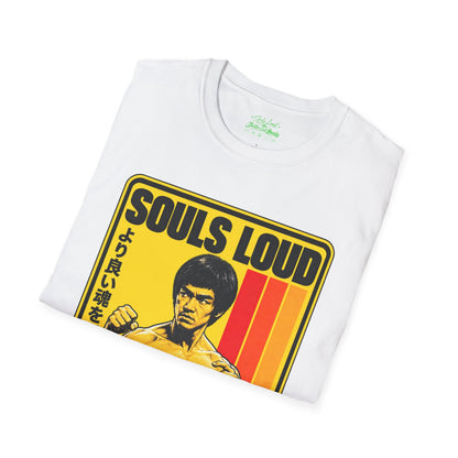 Souls Loud Martial Arts Retro Bruce Lee T-Shirt
