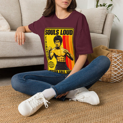 Souls Loud Martial Arts Retro Bruce Lee T-Shirt