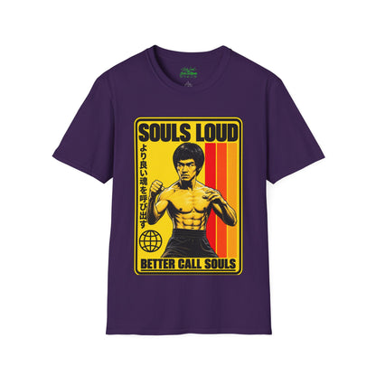 Souls Loud Martial Arts Retro Bruce Lee T-Shirt