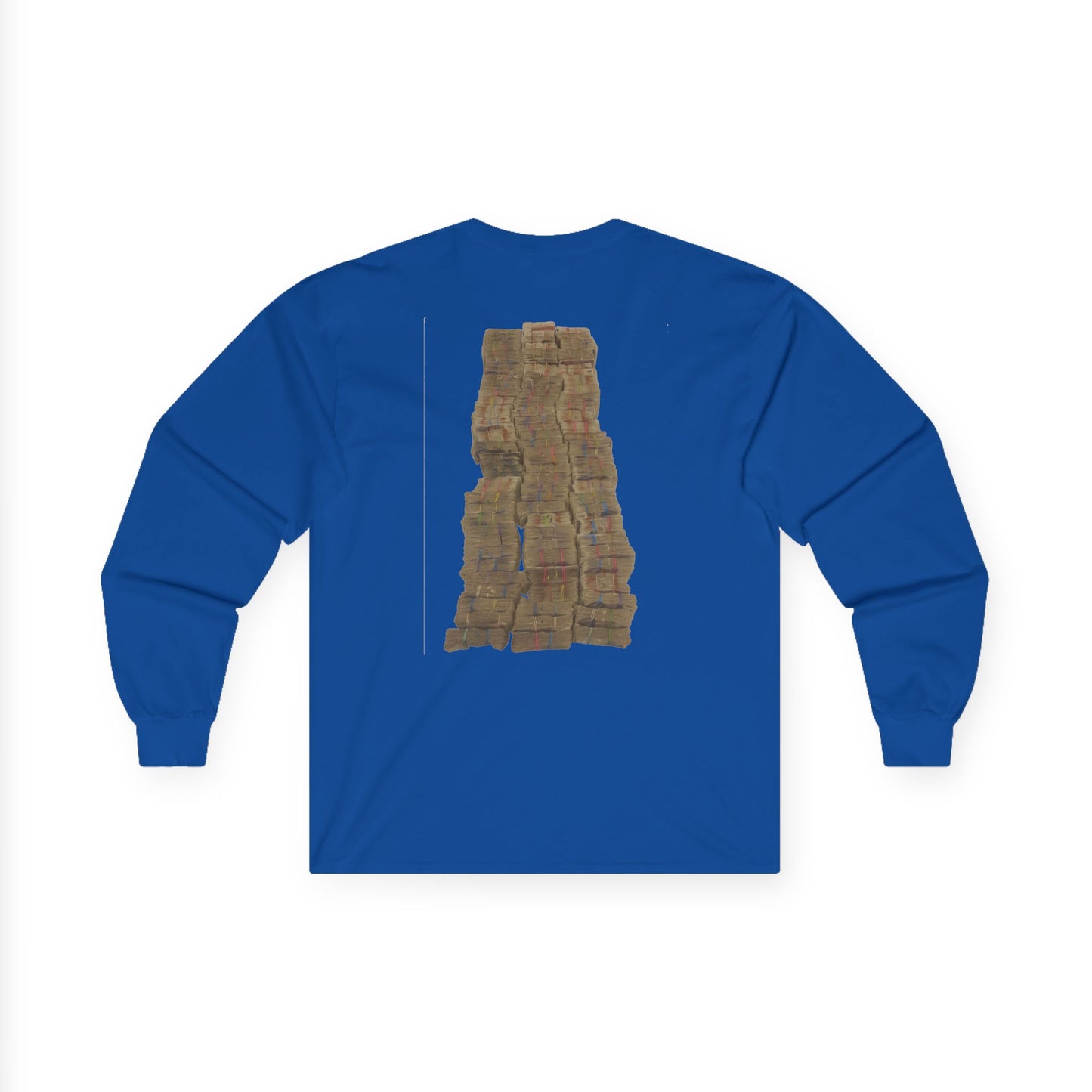 Long Sleeve Tee — 'No Risk No Reward' Stacked Money Back Print