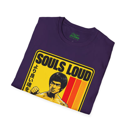 Souls Loud Martial Arts Retro Bruce Lee T-Shirt