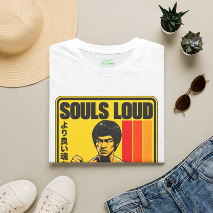 Souls Loud Martial Arts Retro Bruce Lee T-Shirt