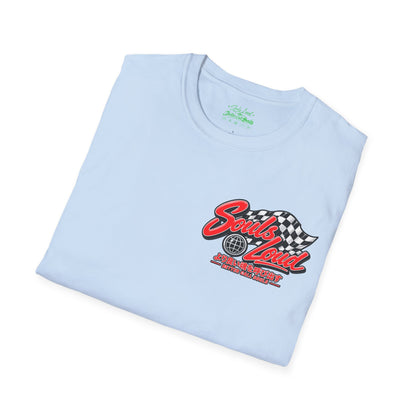 Souls Loud Racing  Retro Checkered Flag T-Shirt