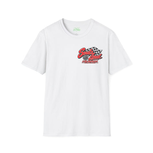 Souls Loud Racing  Retro Checkered Flag T-Shirt