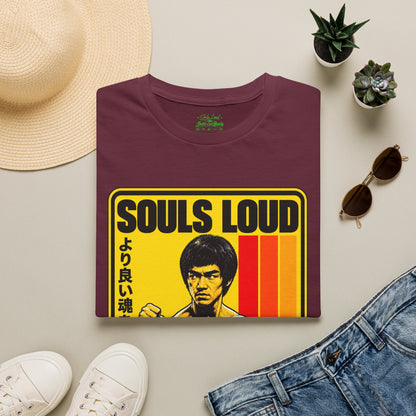 Souls Loud Martial Arts Retro Bruce Lee T-Shirt