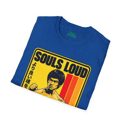Souls Loud Martial Arts Retro Bruce Lee T-Shirt