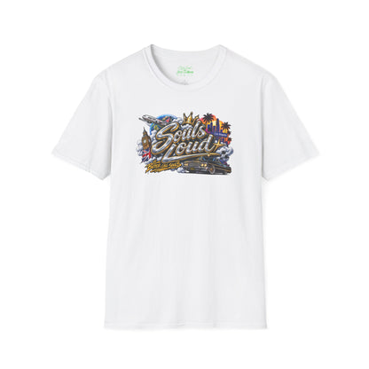 Copy of Souls Loud Retro LA Car & Cityscape T-Shirt