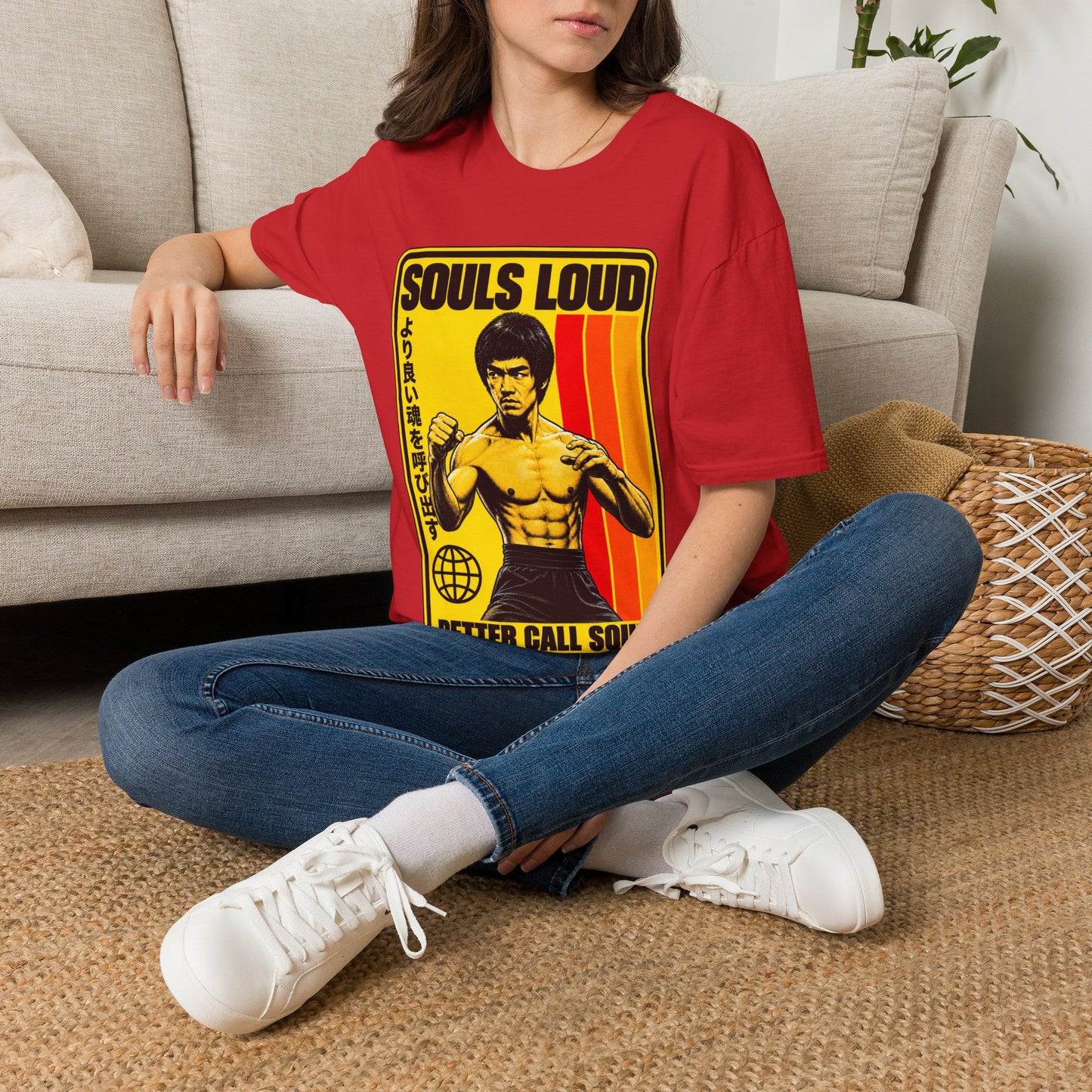 Souls Loud Martial Arts Retro Bruce Lee T-Shirt