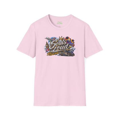 Copy of Souls Loud Retro LA Car & Cityscape T-Shirt