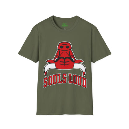 Souls Loud Bulls Robot Mascot  T-Shirt