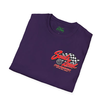 Souls Loud Racing  Retro Checkered Flag T-Shirt