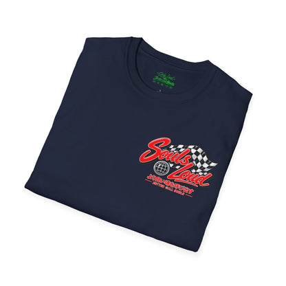 Souls Loud Racing  Retro Checkered Flag T-Shirt