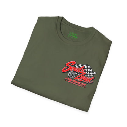 Souls Loud Racing  Retro Checkered Flag T-Shirt
