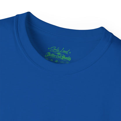 Souls Loud Graphic Tee — Retro Neon Racing Logo T-Shirt