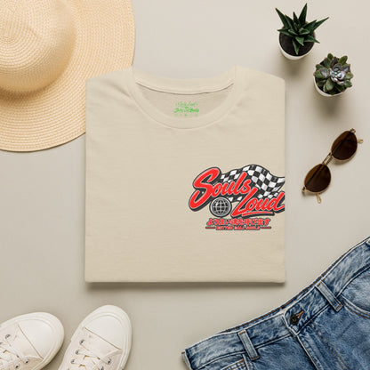 Souls Loud Racing  Retro Checkered Flag T-Shirt